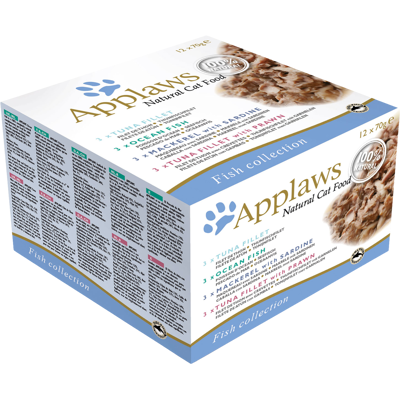 APPLAWS Konzervy Cat Fish Selection multipack 12 x 70 g APPLAWS Konzervy Cat Fish Selection multipack 12 x 70 g