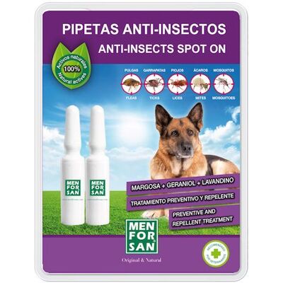 MENFORSAN Antiparazitní pipety proti blechám a klíšťatům pro psy 2 x 1.5 ml MENFORSAN Antiparazitní pipety proti blechám a klíšťatům pro psy 2 x 1.5 ml