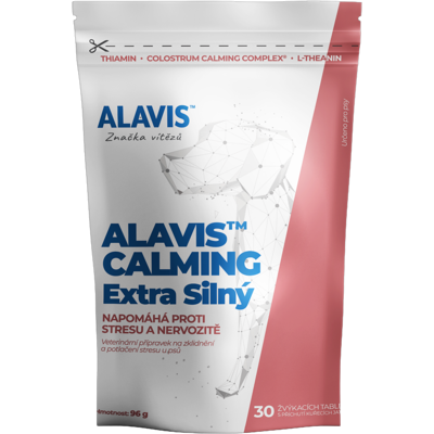 ALAVIS CALMING EXTRA SILNÝ mäkké tablety pre psy a mačky 30 ks ALAVIS CALMING EXTRA SILNÝ mäkké tablety pre psy a mačky 30 ks