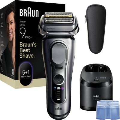 BRAUN Series 9 PRO+ 9667cc, Elektrický holiaci strojček, Strieborná BRAUN Series 9 PRO+ 9667cc, Elektrický holiaci strojček, Strieborná