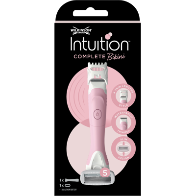 WILKINSON SWORD Sword Intuition Kompletný holiaci strojček na bikiny + náhradné hlavice WILKINSON SWORD Sword Intuition Kompletný holiaci strojček na bikiny + náhradné hlavice