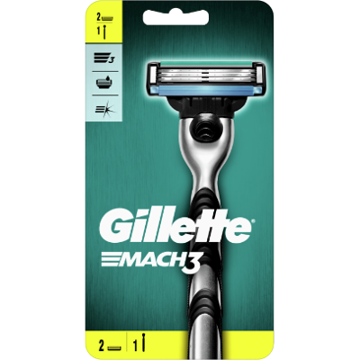 GILLETTE Mach3 Strojček + 2 hlavice GILLETTE Mach3 Strojček + 2 hlavice