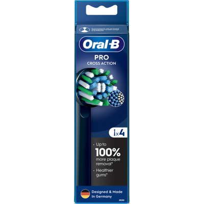 ORAL-B Pro Cross Action Black Kartáčkové hlavy 4 ks ORAL-B Pro Cross Action Black Kartáčkové hlavy 4 ks