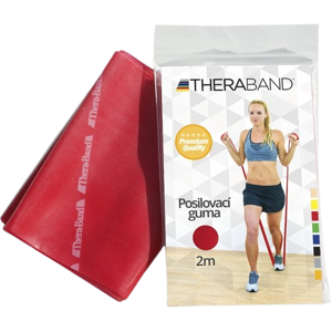 THERABAND Posilňovacia guma 2 m červená (stredne silná) THERABAND Posilňovacia guma 2 m červená (stredne silná)