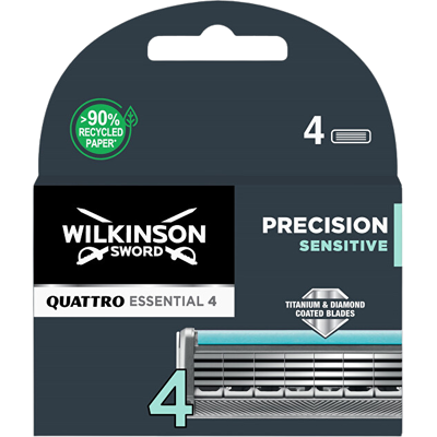 WILKINSON SWORD Quattro titanium sensitve náhradná hlavica 4 ks WILKINSON SWORD Quattro titanium sensitve náhradná hlavica 4 ks