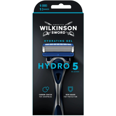 WILKINSON SWORD Hydro 5 Skin Protection holiaci strojček + 1 náhradná hlavica 1 ks WILKINSON SWORD Hydro 5 Skin Protection holiaci strojček + 1 náhradná hlavica 1 ks