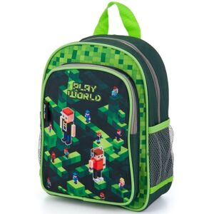 Oxybag KID BACKPACK PLAYWORLD Predškolský batoh, zelená, veľkosť os