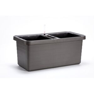 Plastia Samozavlažovací veľkoobjemový truhlík Berberis DUO antracit 80 cm Plastia Samozavlažovací veľkoobjemový truhlík Berberis DUO antracit 80 cm