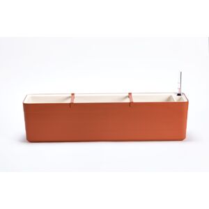 Plastia Samozavlažovací truhlík Berberis terakota/slonová kosť 80 cm Plastia Samozavlažovací truhlík Berberis terakota/slonová kosť 80 cm