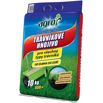 AGRO CS AGRO Trávnikové hnojivo 10 kg vrece AGRO CS AGRO Trávnikové hnojivo 10 kg vrece