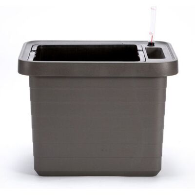 Plastia Samozavlažovací veľkoobjemový truhlík Berberis UNO antracit 45 cm Plastia Samozavlažovací veľkoobjemový truhlík Berberis UNO antracit 45 cm