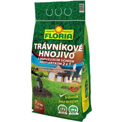 AGRO CS FLORIA trávnikové hnojivo s účinkom proti krtkom 7,5 kg AGRO CS FLORIA trávnikové hnojivo s účinkom proti krtkom 7,5 kg