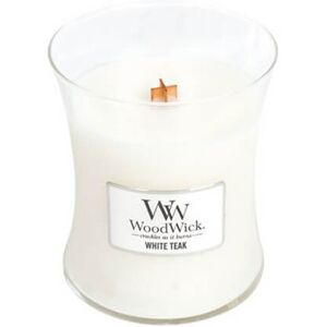 WoodWick Vonná sviečka váza White Teak 275 g WoodWick Vonná sviečka váza White Teak 275 g