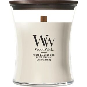 WoodWick Vonná sviečka váza stredná Tonka & Almond Milk 275 g WoodWick Vonná sviečka váza stredná Tonka & Almond Milk 275 g