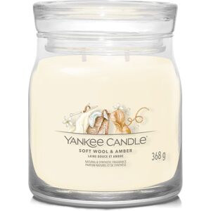 Yankee Candle Aromatická sviečka Signature sklo stredná Soft Wool & Amber 368 g Yankee Candle Aromatická sviečka Signature sklo stredná Soft Wool & Amber 368 g