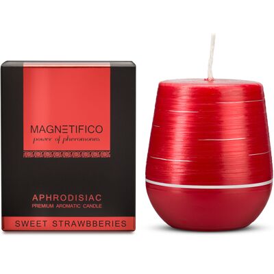 Magnetifico Power Of Pheromones Afrodiziakálna vonná sviečka Sweet Strawberries (Aphrodisiac Candle) 200 g Magnetifico Power Of Pheromones Afrodiziakálna vonná sviečka Sweet Strawberries (Aphrodisiac Candle) 200 g