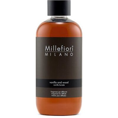 Millefiori Milano Náhradná náplň do arómy difuzéra Natural Vanilla & Wood 250 ml Millefiori Milano Náhradná náplň do arómy difuzéra Natural Vanilla & Wood 250 ml