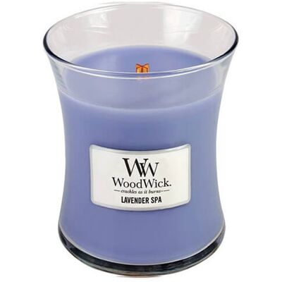 WoodWick Vonná sviečka váza Lavender Spa 275 g WoodWick Vonná sviečka váza Lavender Spa 275 g