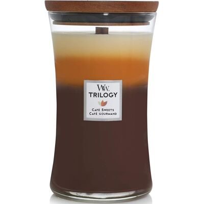 WoodWick Vonná sviečka váza Trilogy Cafe Sweets 609,5 g WoodWick Vonná sviečka váza Trilogy Cafe Sweets 609,5 g