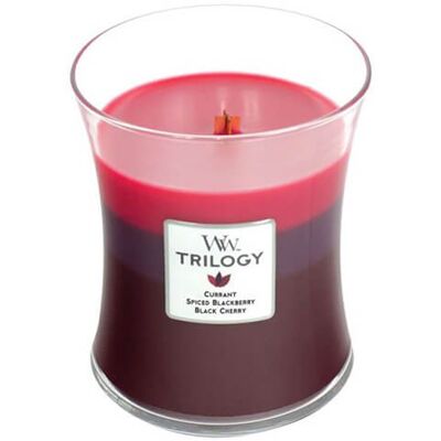 WoodWick Vonná sviečka váza Trilogy Sun Ripened Berries 275 g WoodWick Vonná sviečka váza Trilogy Sun Ripened Berries 275 g