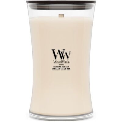 WoodWick Vonná sviečka váza Vanilla & Sea Salt 609,5 g WoodWick Vonná sviečka váza Vanilla & Sea Salt 609,5 g