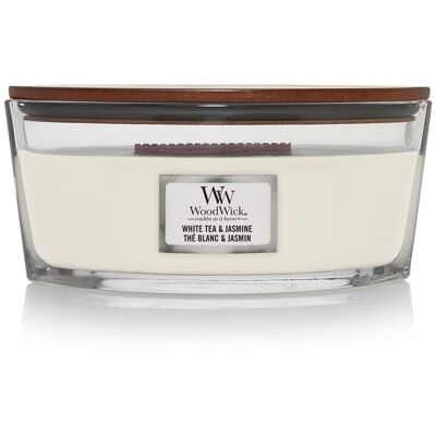WoodWick Vonná sviečka loď White Tea & Jasmine 453 g WoodWick Vonná sviečka loď White Tea & Jasmine 453 g