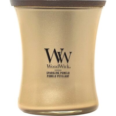 WoodWick Vonná sviečka stredná Precious Metals Sparkling Pomelo 275 g WoodWick Vonná sviečka stredná Precious Metals Sparkling Pomelo 275 g