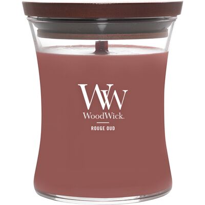 WoodWick Vonná sviečka váza stredná Rouge Oud 275 g WoodWick Vonná sviečka váza stredná Rouge Oud 275 g