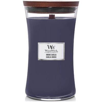 WoodWick Vonná sviečka váza veľká Hinoki Dahlia 609,5 g WoodWick Vonná sviečka váza veľká Hinoki Dahlia 609,5 g