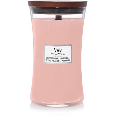 WoodWick Vonná sviečka váza veľká Pressed Blooms & Patchouli 609,5 g WoodWick Vonná sviečka váza veľká Pressed Blooms & Patchouli 609,5 g