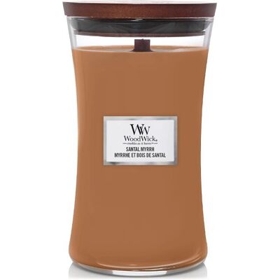 WoodWick Vonná sviečka váza veľká Santal Myrrh 609,5 g WoodWick Vonná sviečka váza veľká Santal Myrrh 609,5 g