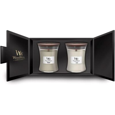 WoodWick Darčeková sada vonných sviečok stredných 2 x 275 g WoodWick Darčeková sada vonných sviečok stredných 2 x 275 g