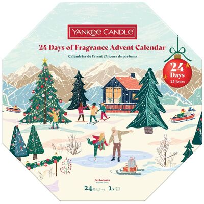 Yankee Candle Adventný kalendár čajových sviečok Veniec Yankee Candle Adventný kalendár čajových sviečok Veniec
