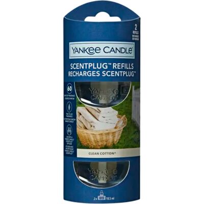 Yankee Candle Náplň do difuzéra Clean Cotton (ScentPlug Refills) 2 x 18,5 ml Yankee Candle Náplň do difuzéra Clean Cotton (ScentPlug Refills) 2 x 18,5 ml