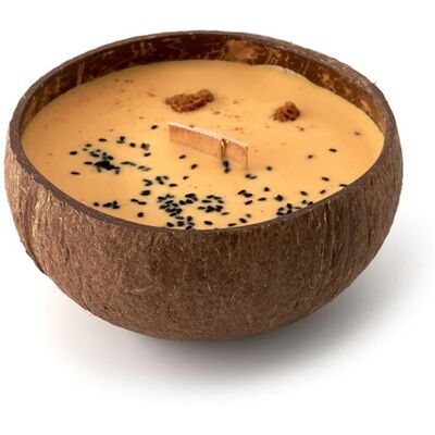 Tropikalia Sviečka v kokose - vôňa Vanilla, caramel Tropikalia Sviečka v kokose - vôňa Vanilla, caramel