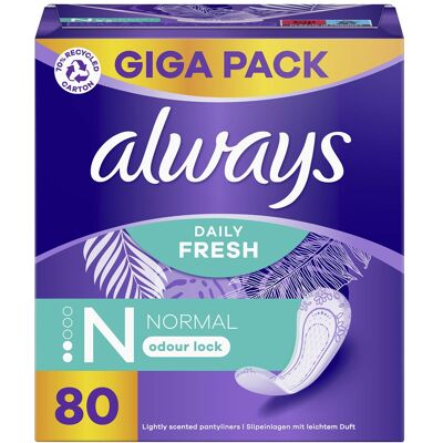 Always Slipové vložky Normal 80 ks Always Slipové vložky Normal 80 ks