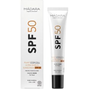 MÁDARA Krém na opaľovanie na tvár Plant Stem Cell Ultra - Shield Sunscreen SPF 50 40 ml MÁDARA Krém na opaľovanie na tvár Plant Stem Cell Ultra - Shield Sunscreen SPF 50 40 ml