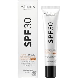 MÁDARA Opaľovací krém na tvár s anti-age efektom Plant Stem Cell (Age-Defying Face Sunscreen SPF 30) 40 ml MÁDARA Opaľovací krém na tvár s anti-age efektom Plant Stem Cell (Age-Defying Face Sunscreen SPF 30) 40 ml