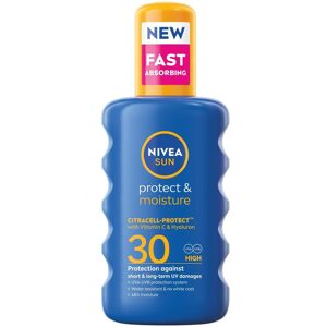 Nivea Hydratačný sprej na opaľovanie OF 30 Sun (Protect & Moisture Sun Spray) 200 ml Nivea Hydratačný sprej na opaľovanie OF 30 Sun (Protect & Moisture Sun Spray) 200 ml
