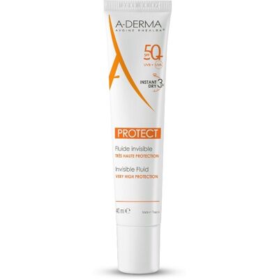 A-DERMA Ochranný fluid pre zmiešanú až mastnú pleť SPF 50+ Protect (Invisible Fluid) 40 ml A-DERMA Ochranný fluid pre zmiešanú až mastnú pleť SPF 50+ Protect (Invisible Fluid) 40 ml