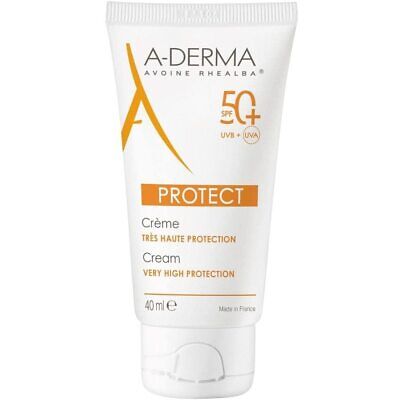 A-DERMA Ochranný krém na suchú pleť SPF 50+ Protect (Fragrance-Free Sun Cream) 40 ml A-DERMA Ochranný krém na suchú pleť SPF 50+ Protect (Fragrance-Free Sun Cream) 40 ml