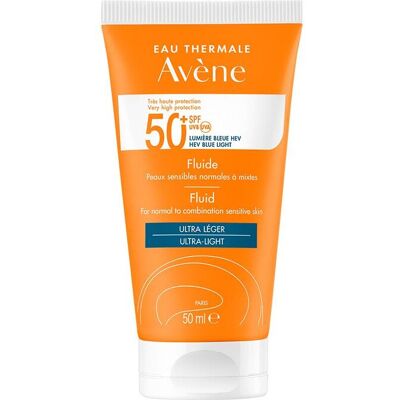 Avène Ľahký ochranný pleťový fluid SPF 50+ Fluid 50 ml Avène Ľahký ochranný pleťový fluid SPF 50+ Fluid 50 ml