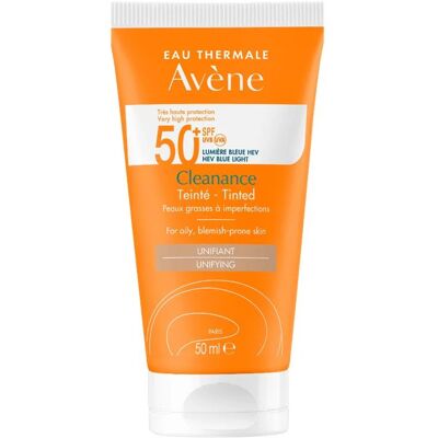 Avène Tónujúci ochranný krém pre problematickú pleť SPF 50+ Cleanance Unifying (Tinted Sunscreen) 50 ml Avène Tónujúci ochranný krém pre problematickú pleť SPF 50+ Cleanance Unifying (Tinted Sunscreen) 50 ml