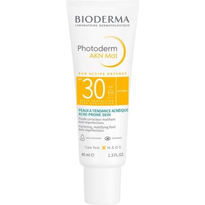 Bioderma Zmatňujúci fluid na opaľovanie SPF 30 Photoderm AKN Mat (Mattifying Fluid) 40 ml Bioderma Zmatňujúci fluid na opaľovanie SPF 30 Photoderm AKN Mat (Mattifying Fluid) 40 ml