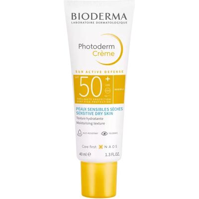 Bioderma Ochranný krém na opaľovanie pre citlivú a suchú pleť SPF 50+ Photoderm Creme (Cream) 40 ml Bioderma Ochranný krém na opaľovanie pre citlivú a suchú pleť SPF 50+ Photoderm Creme (Cream) 40 ml
