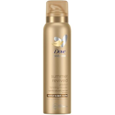 Dove Samoopaľovacia pena na telo Summer Revived Medium to Dark (Gradual Tanning Mousse) 150 ml Dove Samoopaľovacia pena na telo Summer Revived Medium to Dark (Gradual Tanning Mousse) 150 ml