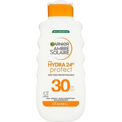 Garnier Opaľovacie mlieko SPF 30 Ambre Solaire Hydra 24h Protect (High Protection Milk) 175 ml Garnier Opaľovacie mlieko SPF 30 Ambre Solaire Hydra 24h Protect (High Protection Milk) 175 ml