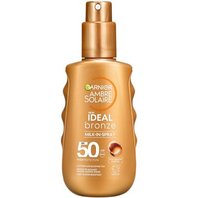 Garnier Opaľovacie mlieko v spreji SPF 50 Ideal Bronze (Milk in Spray) 150 ml Garnier Opaľovacie mlieko v spreji SPF 50 Ideal Bronze (Milk in Spray) 150 ml