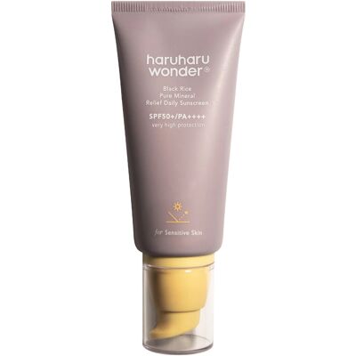 Haruharu Wonder Minerálny opaľovací krém SPF 50+ Black Rice Pure Mineral (Relief Daily Sunscreen) 50 ml Haruharu Wonder Minerálny opaľovací krém SPF 50+ Black Rice Pure Mineral (Relief Daily Sunscreen) 50 ml
