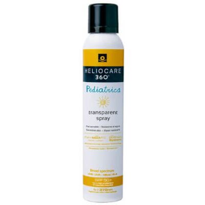 Heliocare Transparentný sprej na opaľovanie pre deti 360° SPF 50+ (Pediatrics Transparent Spray) 200 ml Heliocare Transparentný sprej na opaľovanie pre deti 360° SPF 50+ (Pediatrics Transparent Spray) 200 ml